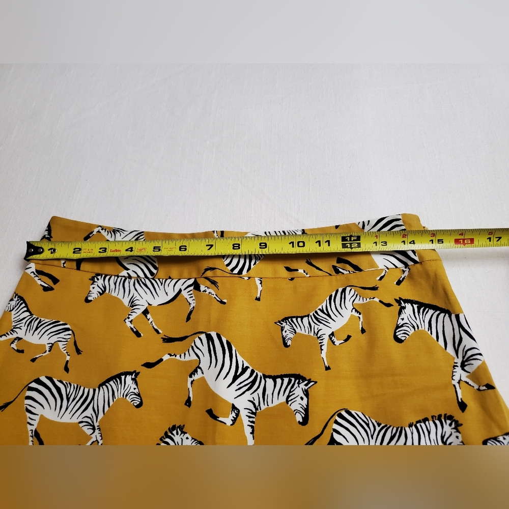 Ann Taylor Factory Rust Yellow Zebra Animal Print Skirt & Tank Set Size XS & 4 - Picture 13 of 14